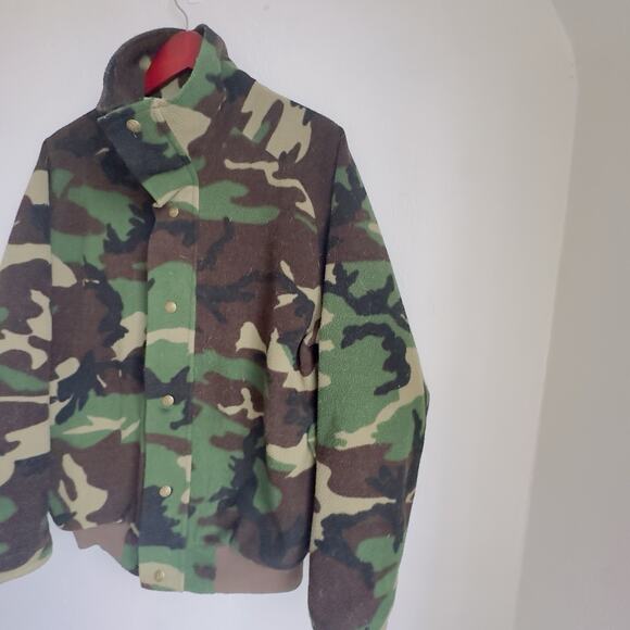 Vintage Cabela’s Camo Gore-Tex Bomber Jacket USA Unisex Med Huning Funnel Neck - Picture 4 of 10